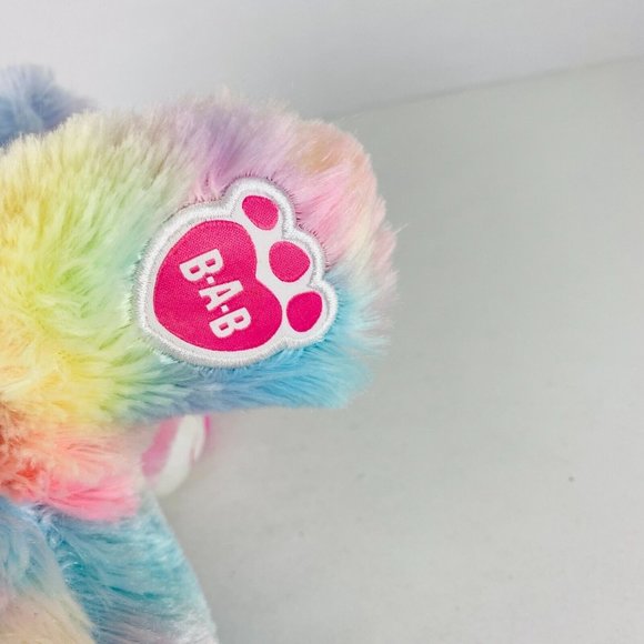 Build A Bear Pastel Colors Winged Fairy Bear Push Hand Sings Frozen Song - Picture 6 of 8